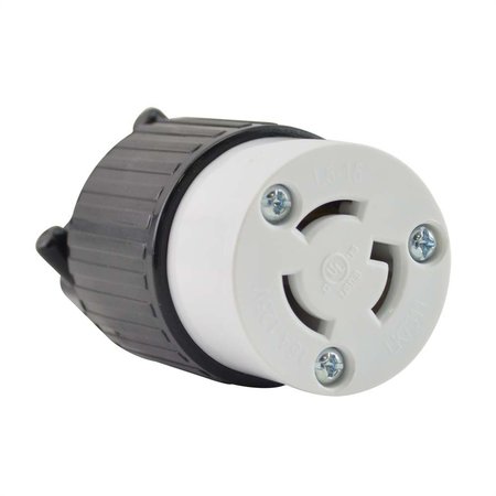 SUPERIOR ELECTRIC Twist Lock Electrical Receptacle 3 Prong 15A 125V - NEMA L5-15C YGA026F